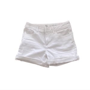 Girls white jean shorts